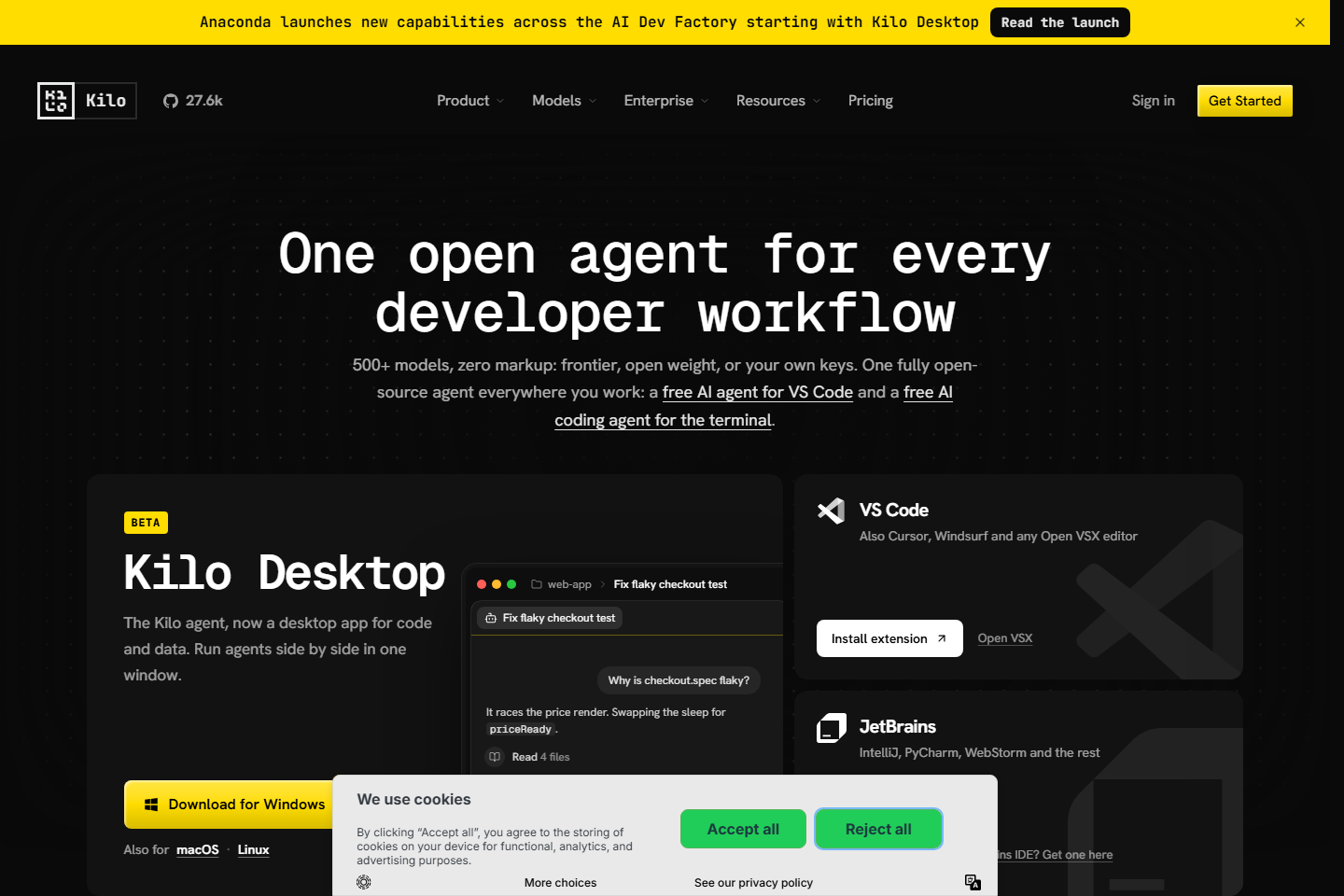 Kilo – Open Source AI Coding Agent in IDE, CLI and Cloud