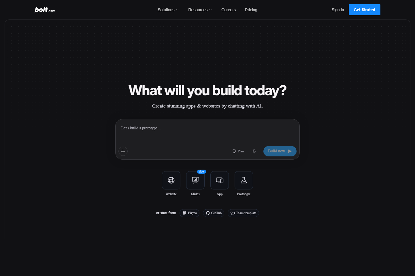 Bolt AI builder: Websites, apps & prototypes
